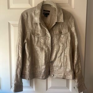 100% Linen Jean Style Jacket